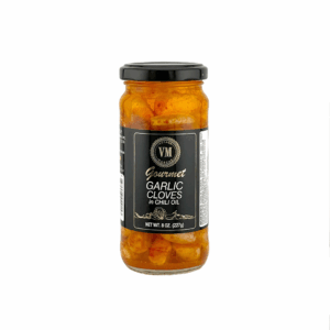 VM GOURMET <BR>Garlic Cloves in Chili Oil<br> (8 oz)