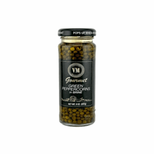 GREEN PEPPERCORNS IN BRINE (8 oz)